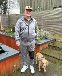 Kieran and his dog Lady